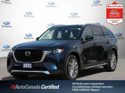 New Price! Odometer is 11082 kilometers below market average! Deep Crystal Blue Mica 2025 Mazda CX-9...