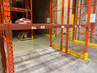 Used 9’ x 4” Redi Rack pallet racking beams for sale