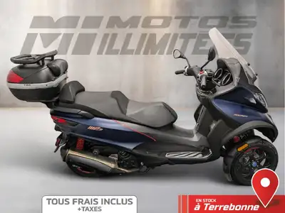 PIAGGIO MP3 500 HPE Sport Advanced ABS 2021 Bleu 2174 km km au compteur. Motos Illimitées Terrebonne...