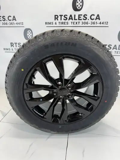 Set of NEW 245/60/18 Sailun Ice blazer Winter tires on 18 inch RT gloss black Rims The wheels come b...