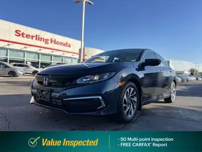This 2019 Honda Civic Sedan EX in stunning Cosmic Blue Metallic boasts a low 34,900 km and is ready...