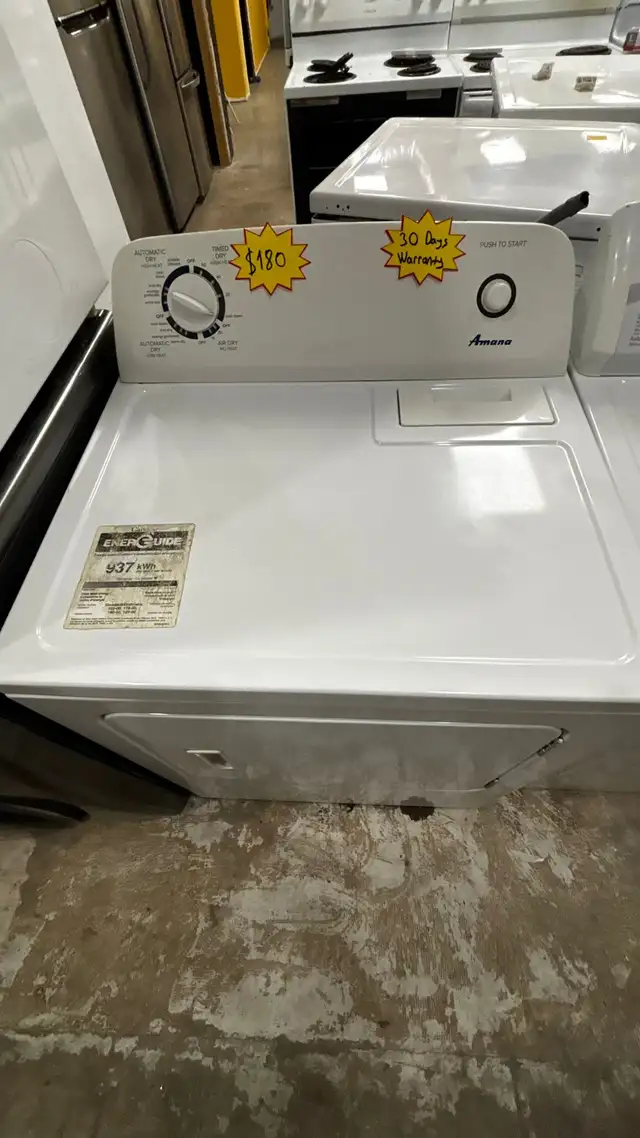 Amana Front Load Electric Dryer 30 Days WarrantyHi-Life in Washers & Dryers in Kitchener / Waterloo - Image 4
