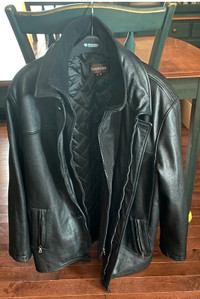 Awesome Danier Men's Black Leather Jacket XL (Fits like a L)