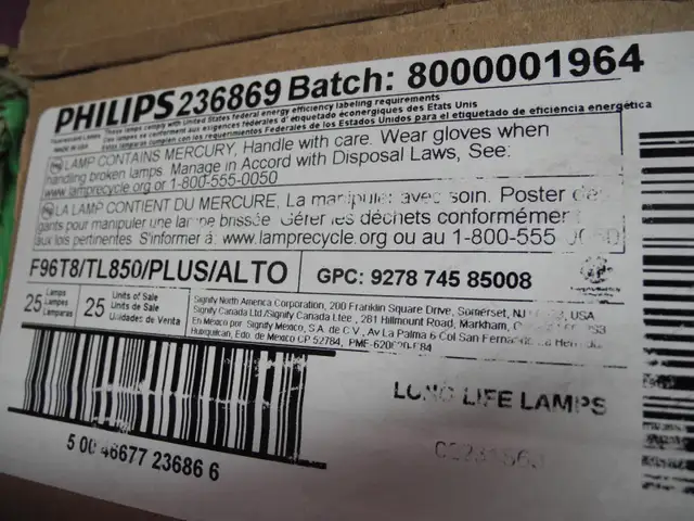 75 FIXTURE TUBES  F96 T8 DAY LIGHT 5000K NEW IN BOX