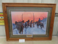 The Home Gate' by Clark Kelley Price Framed Picture 27" x 34.5"