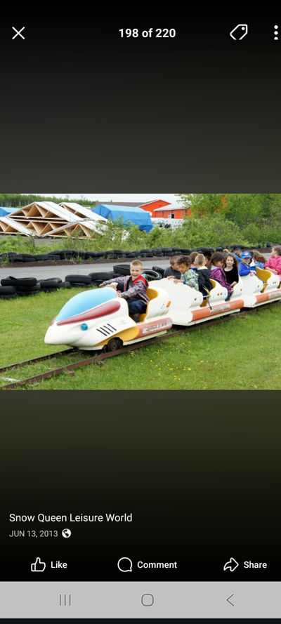 Space Train commercial amusement ride (electric power)