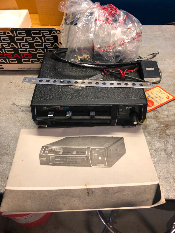 Vintage Craig 3153 8 Track with FM Car Stereo Never Installed. in Other in City of Toronto - Image 4
