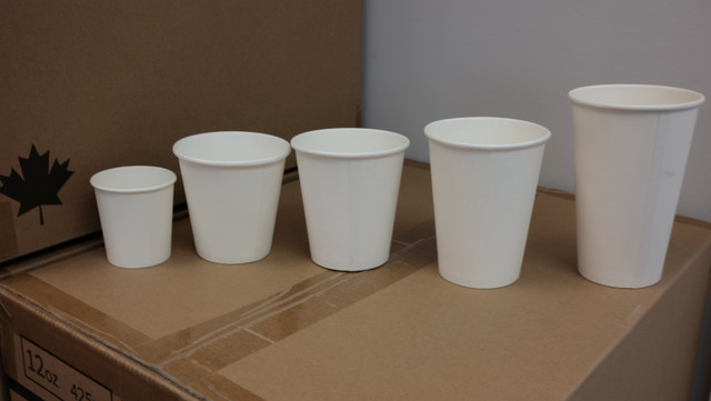 Differnent size Single-Wall paper cups in Industrial Kitchen Supplies in Markham / York Region - Image 2