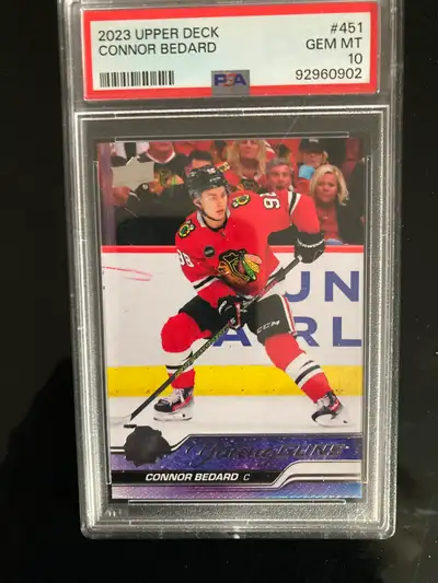 Connor Bedard YG rookie card, View more