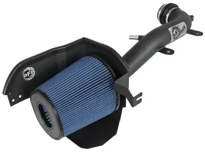 9" Tall Air Filter: This intake system utilizes an oil free, 9" tall inverted top conical 360 degree...