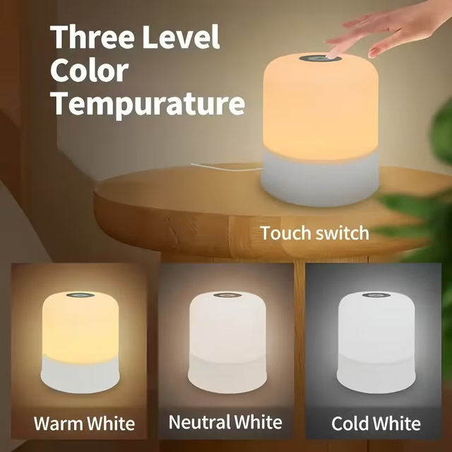 LED Touch Bedside Lamp, Portable Touch Night Light in Indoor Lighting & Fans in Mississauga / Peel Region - Image 6