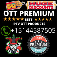 OTT PREMIUM 40$ 1 YEAR SUPER PROMO FREE TEST. Best4k ott / iptv