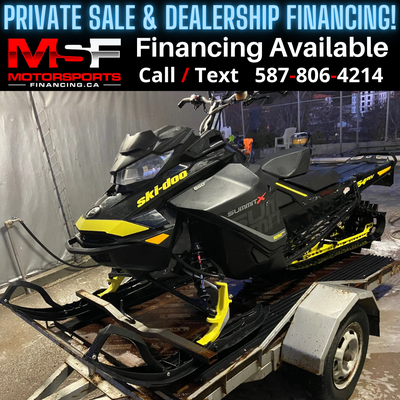 Welcome to Motorsports Financing - Kelowna! 2018 Skidoo Summit x Engine: 800