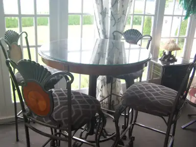 Pub Table 4 Matching Chairs & Matching Side Table  REDUCED, View more