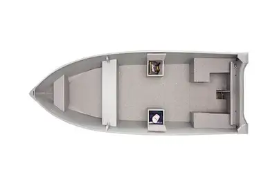 New 2022 Alumacraft V-16 Fishing boat. Flat floor makes for better stability while standing up and c...