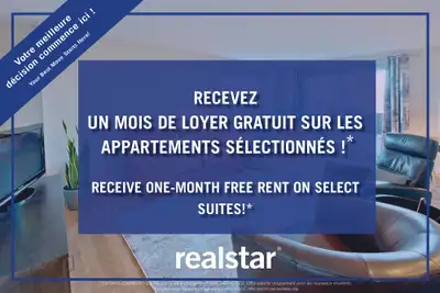 APPARTEMENT DE QUALITÉ À LOUER, SITUÉ DANS LARRONDISSEMENT DES NATIONS, À SHERBROOKE QUALITY APARTME...