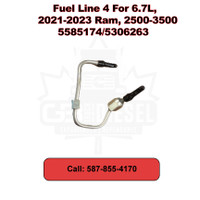 5585174 | 5306263 Cummins Fuel Line 4 For 6.7L, 2021-2023 Ram