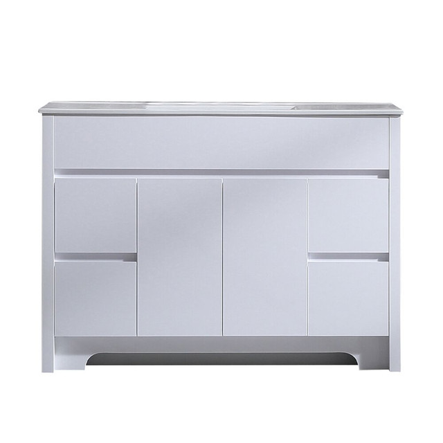 Meuble-Lavabo de Plancher 48po blanc avec Comptoir Céramique dans Armoires et revêtements de comptoir  à Laval/Rive Nord - Image 2