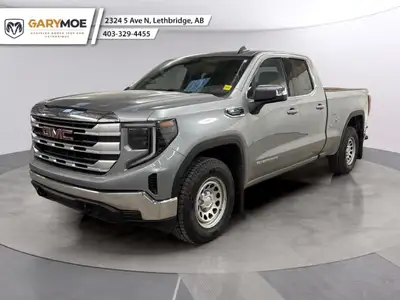 Experience the power and durability of the 2023 GMC Sierra 1500 SLE, dressed in a striking Silver fi...