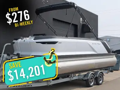 2025 Manitou 20 Cruise Bench Twin Tube Signature 115HP w/Trailer 54 North Powersports EXCLUSIVE 2025...