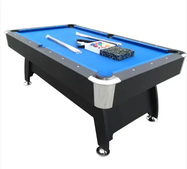 NEW 7 FT POOL TABLE & BALL RETURN FULL SIZED TABLE KBL812 in Other in Lloydminster - Image 3