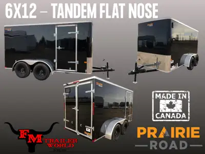 6'x12' Rainbow Prairie Road Cargo Trailer Barn Door 2-3500# Axles - Cash price No Dealer Fees - Fina...