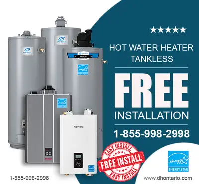 Upgrade your Water Heater Today! Buy, Rent, Finance in Barrie, View more