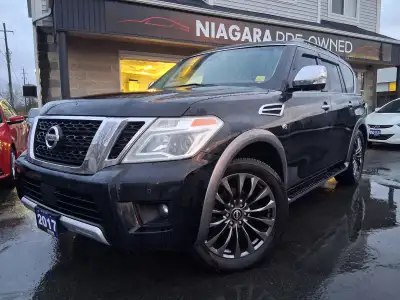 2017 Nissan Armada Platinum AWD Engine & Performance5.6L V8 engine390 horsepower and 394 lb-ft of to...