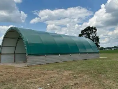 Shed 30x40 truss arch silver stream shelter frame and cover, View more