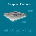 NEW 3 PIECE QUILT SET MICROFIBER BASKETWEAVE PATTERN BED SPREAD in Beds & Mattresses in Brandon - Image 8