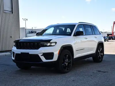 Meet Glacier. Shes a 2024 Jeep Grand Cherokee Altitude in sleek Bright White Clearcoat, with only 15...