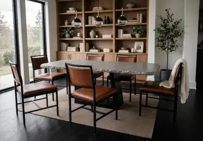 Stone Edge Concrete Dining Tables – Hand-Made, View more