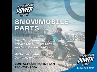 We offer aftermarket parts and service for all makes and models of snowmobiles: Arctic Cat, Polaris,...