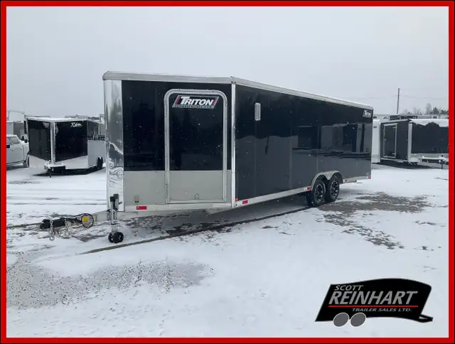 2019 Triton Trailers 8.5x22 + V-Nose All Aluminum Snowmobile Tra in Cargo & Utility Trailers in Oakville / Halton Region - Image 2
