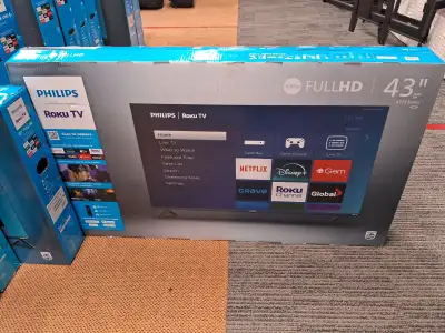 PHILIPS 40" FULL HD SMART ROKU TV [40PFL6543] REGULAR PRICE: $299.99 SALE PRICE: $179.99 Techvision...