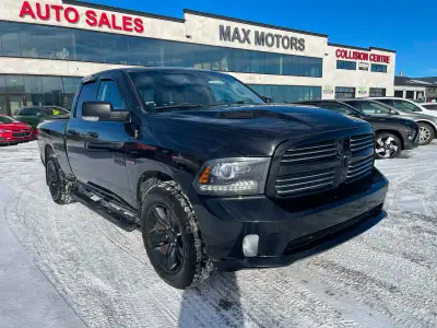 2016 Dodge Ram 1500 Sport 5.7L HEMI V8 8-Speed Automatic 4x4 Quad Cab with 6.5 ft box 349,169km (eng...