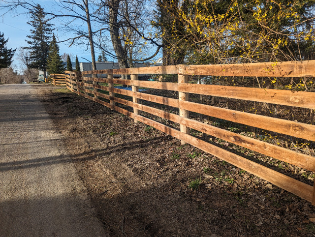 Cedar posts oak boards fence wire +  installation for farm fence in Other in Hamilton