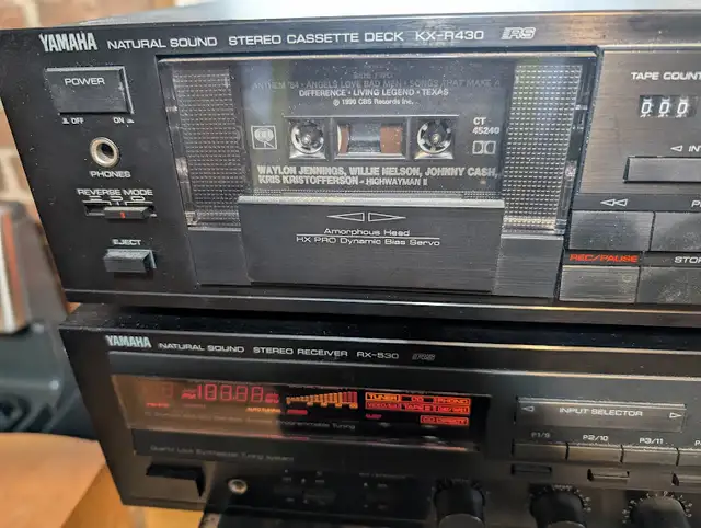 Yamaha natural sound stereo receiver/  cassette deck. in Stereo Systems & Home Theatre in Markham / York Region - Image 3