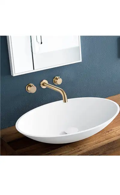 About this item • The wall mount bathroom faucet boasts contemporary, curved edges for an appealing,...