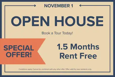 1 Month Free Rent No Last Month's Rent Deposit Free Early Move-in Open House | June 18 - 20 Visit ou...