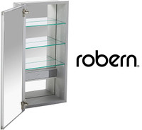 Robern MC1630D621L M-Series Decorative Cabinet with Glass Door,