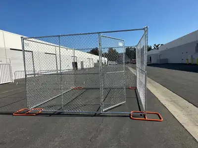 Galvanized Temporary 6' X 12' Chain Link Construction Fence, View more