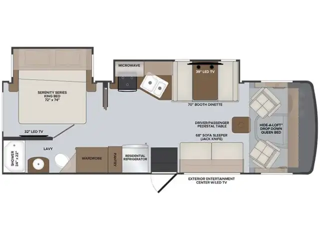 2020 Holiday Rambler Admiral 28A 2 extension Classe A 2020 in RVs & Motorhomes in Laval / North Shore - Image 4