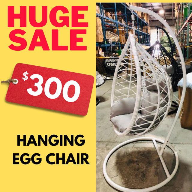 Single Seating Outdoor / Indoor Hanging Egg Patio Chair in Patio & Garden Furniture in Hamilton - Image 3