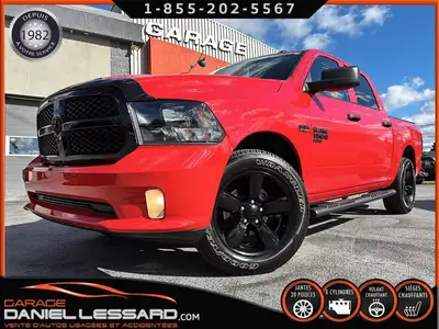 RAM 1500 CLASSIC EXPRESS NIGHT EDITION CREW CAB BOITE 5'7" HEMI SIÈGES+VOLANT CHAUFFANT CLEAN TITLE...