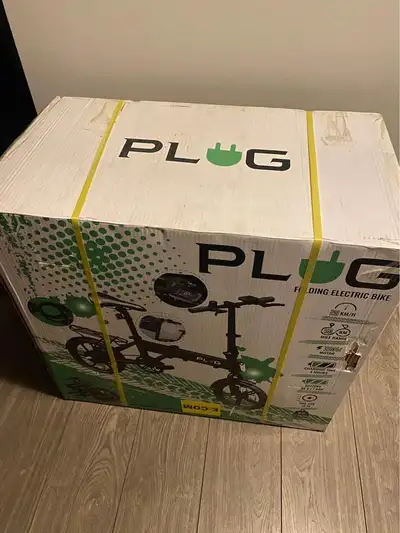 PLUG Foldable Electric Bike, eBike, SEALED IN BOX, View more