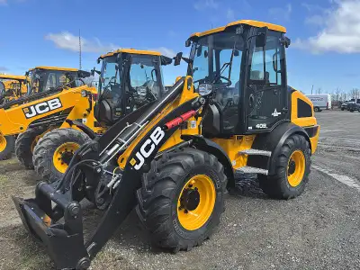 2026 JCB 409 WHEEL LOADER STOCK #A115253 74 HP ENGINE 3 SPEED HYDROSTATIC TRANSMISSION 40KPH LSD AXL...
