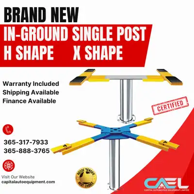 BRAND NEW CAEL IN GROUND CAR SINGLE POST. FINANCE AVAILABLE ETL, CE AND CSA Certified And comes with...