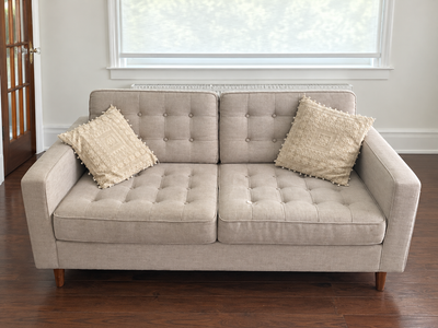 Matching Beige Tufted Sofas – $700 Each / $1,299 Pair, View more