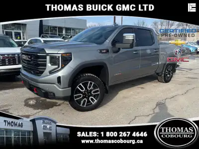 2025 SIERRA 1500 AT4 Crew Cab 3.0L Duramax Diesel, Sunroof, Tech package, Tow Mirrors! AT4 Preferred...